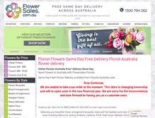Tablet Screenshot of flowersales.com.au